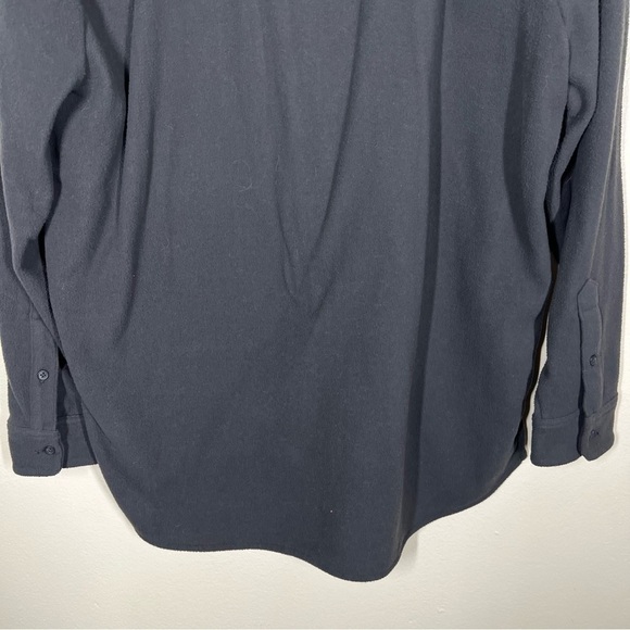 Madewell MWL Fleecelayer Shirt-Jacket Dark Gray Recycled Polyester Size Small - Picture 6 of 10